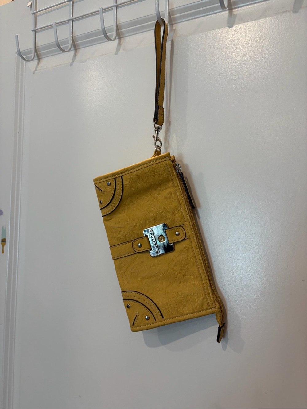 Rosetti Mustard Yellow Wristlet Clutch